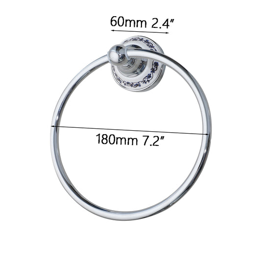 Luxus-Handtuchring - Chrom