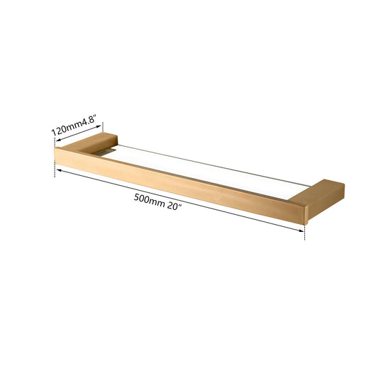 Badezimmerregal in Mattgold