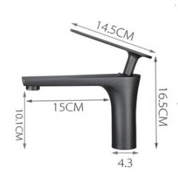 Elegante Waschtischarmatur Gun Metal