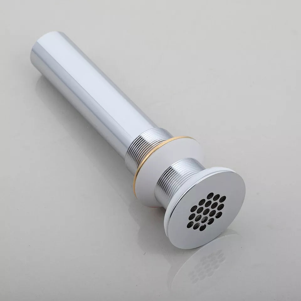 Nostalgischer Chrom-Waschbeckenablauf – Modell „Always Open“