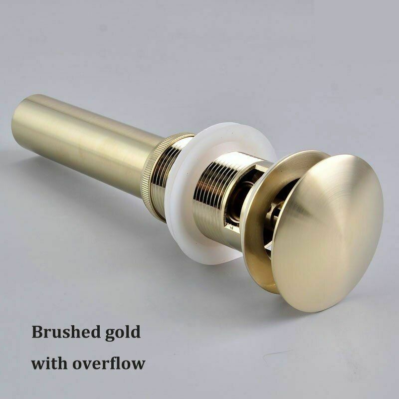 Brushed gold drain