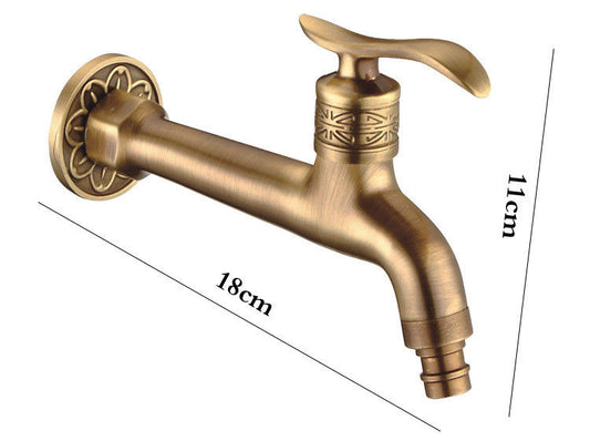 Cold water bronze tap