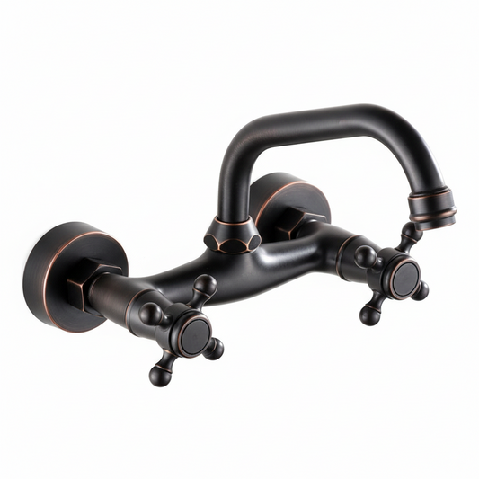 Nostalgische olie bronzen badkraan muurbevestiging