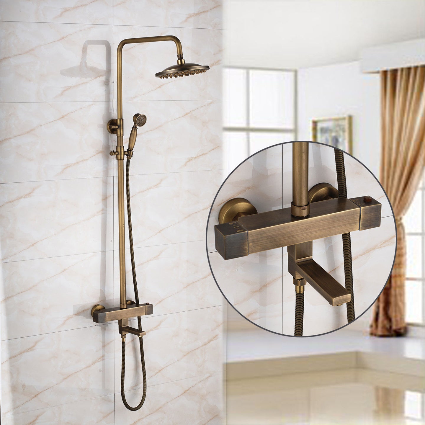 badkraan thermostaat douche-set