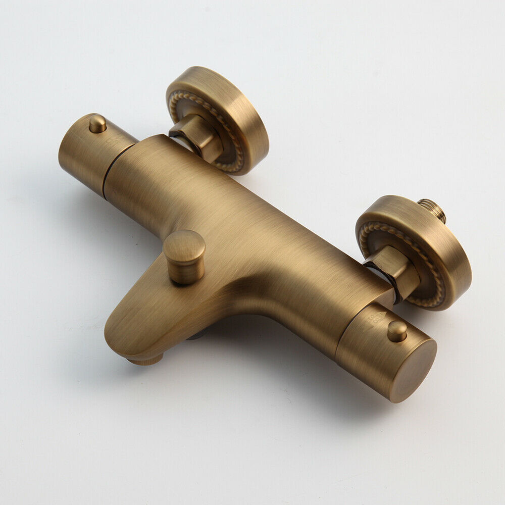 Badewannenarmatur Thermostat Nostalgie Bronze