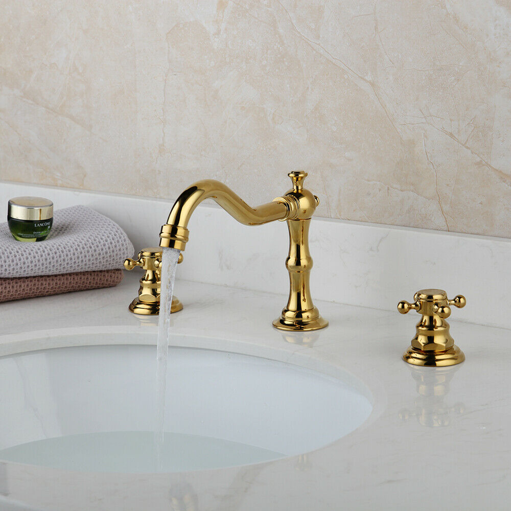 3-piece gold surface-mounted tap