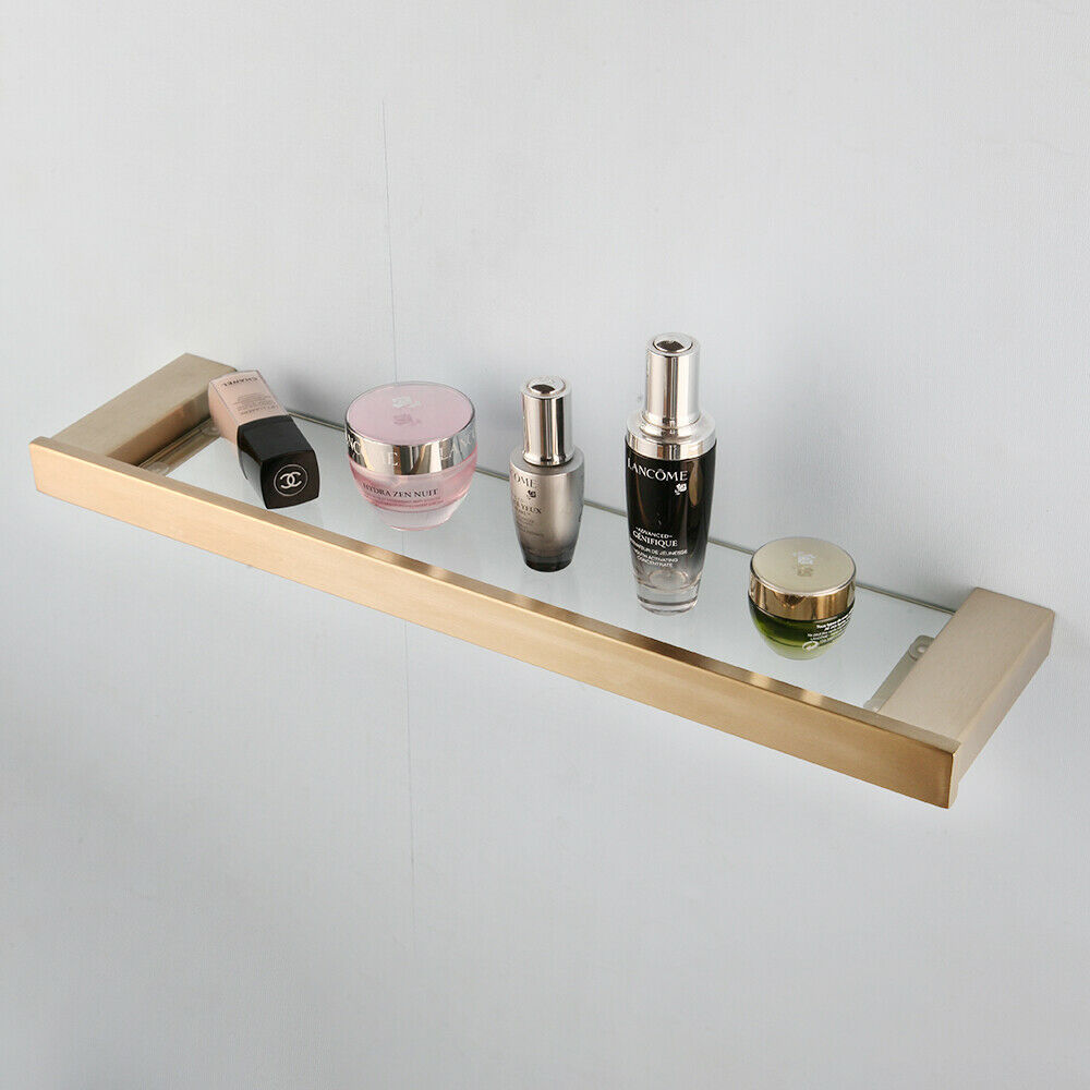 Badezimmerregal in Mattgold