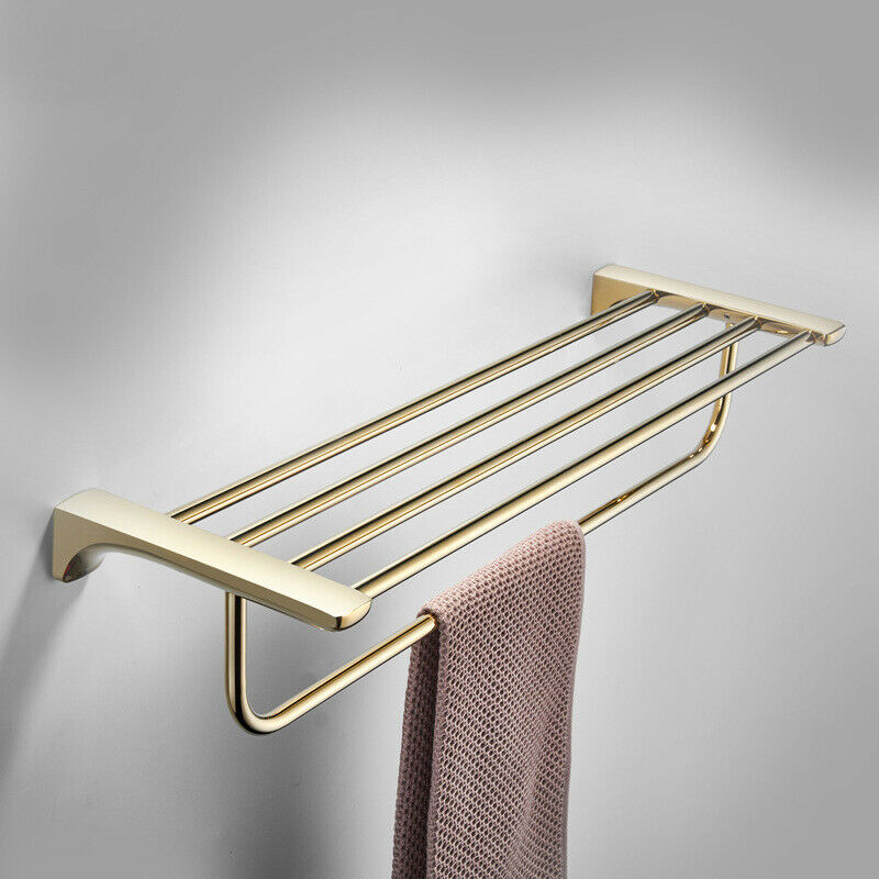 Goldfarbenes Badezimmerregal