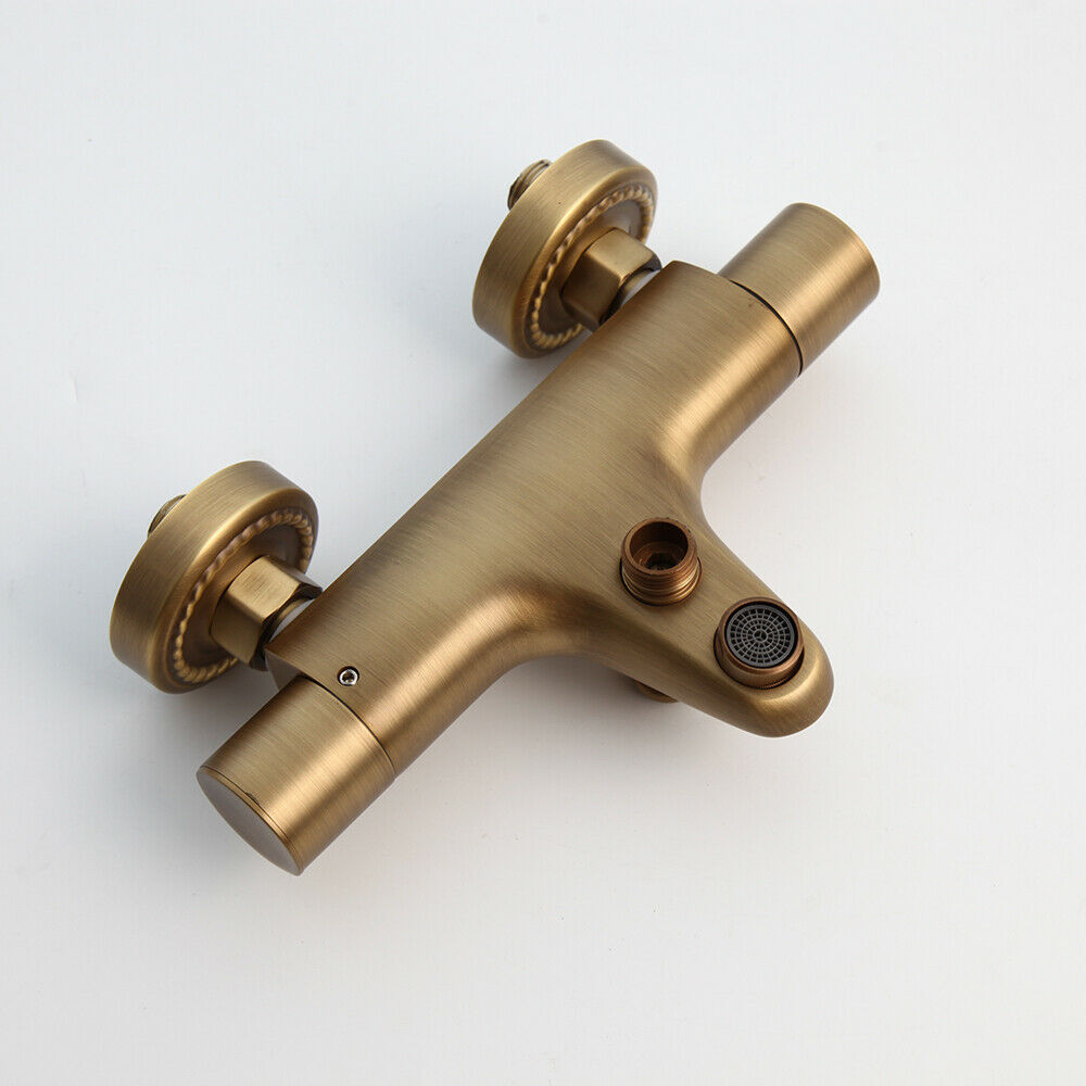 Badewannenarmatur Thermostat Nostalgie Bronze