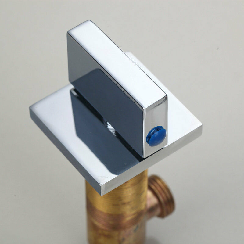 Chrome waterfall wall tap