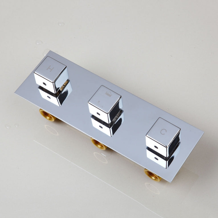 Chrom-Wasserfall-Duschset