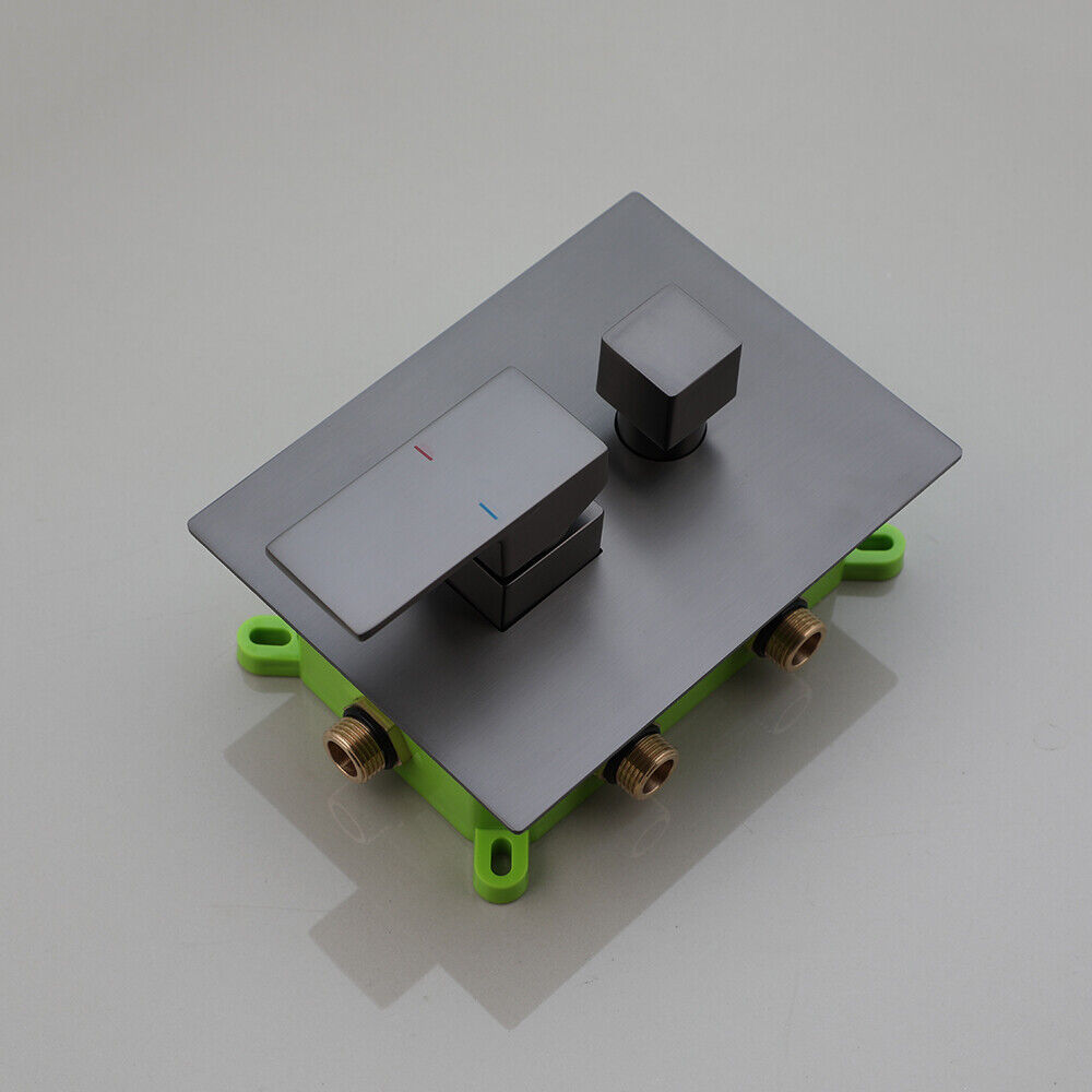 Luxury Gun Metal Built-in Rain Shower