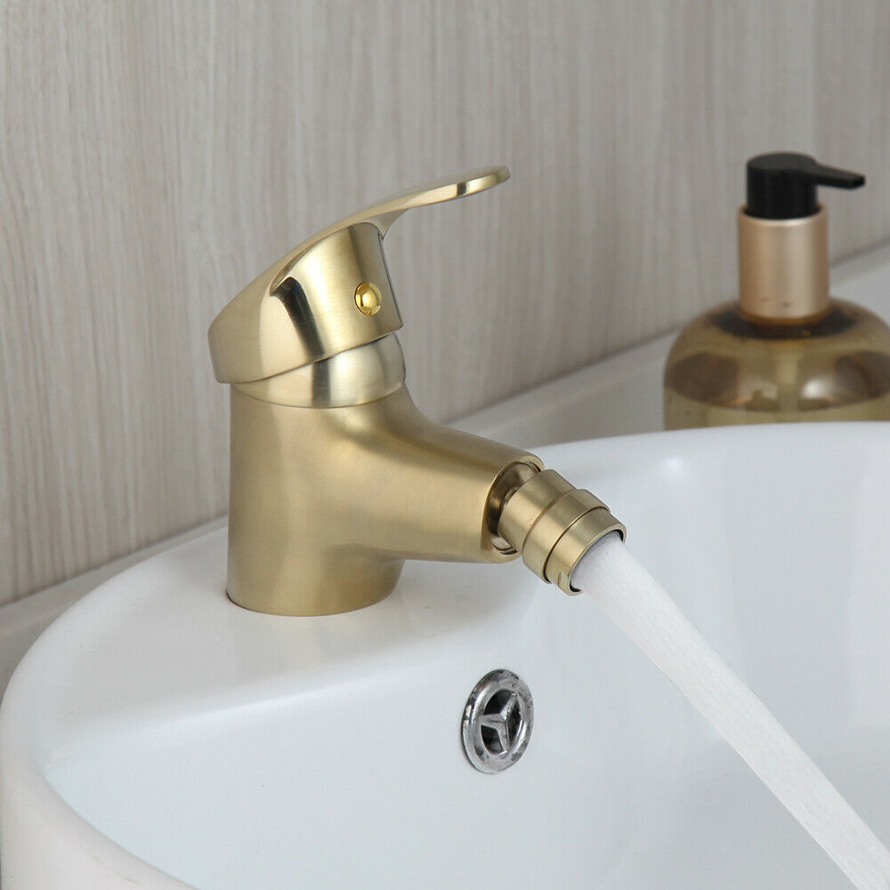 Brushed gold bidet faucet