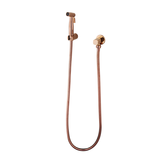 Bidet sprayer in rose gold color