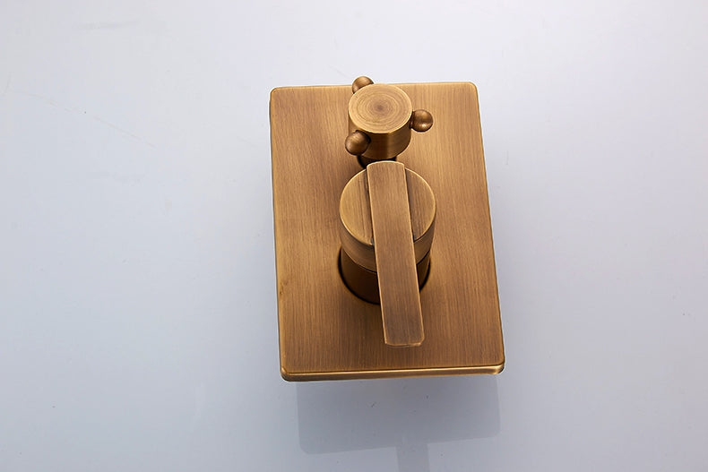 Nostalgisches Einbau-Duschset - Antik Bronze