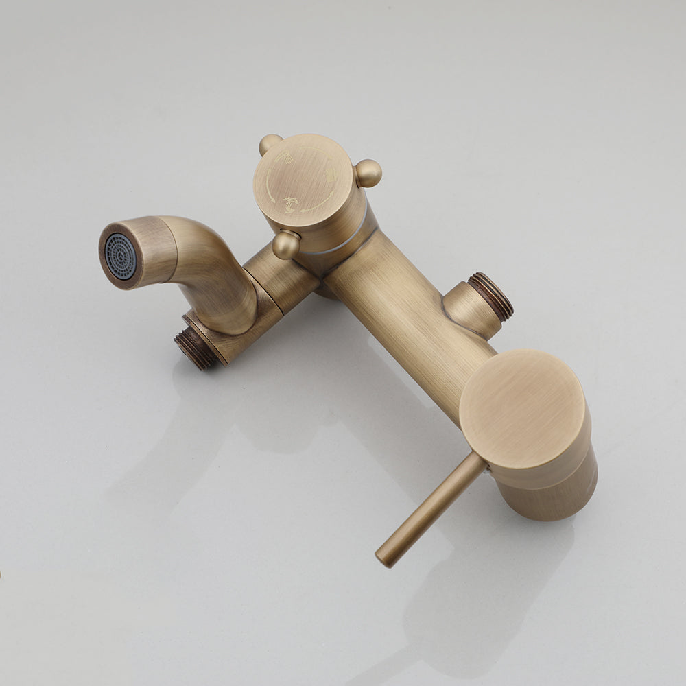 bronskleurige badkraan