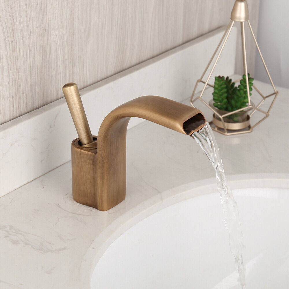 Nostalgic bronze-colored washbasin tap mixer tap