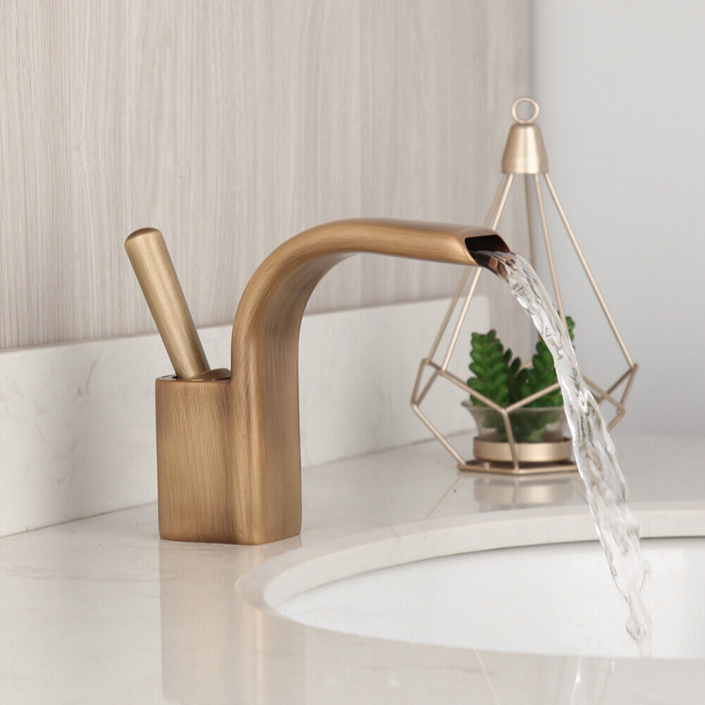 Nostalgic bronze-colored washbasin tap mixer tap