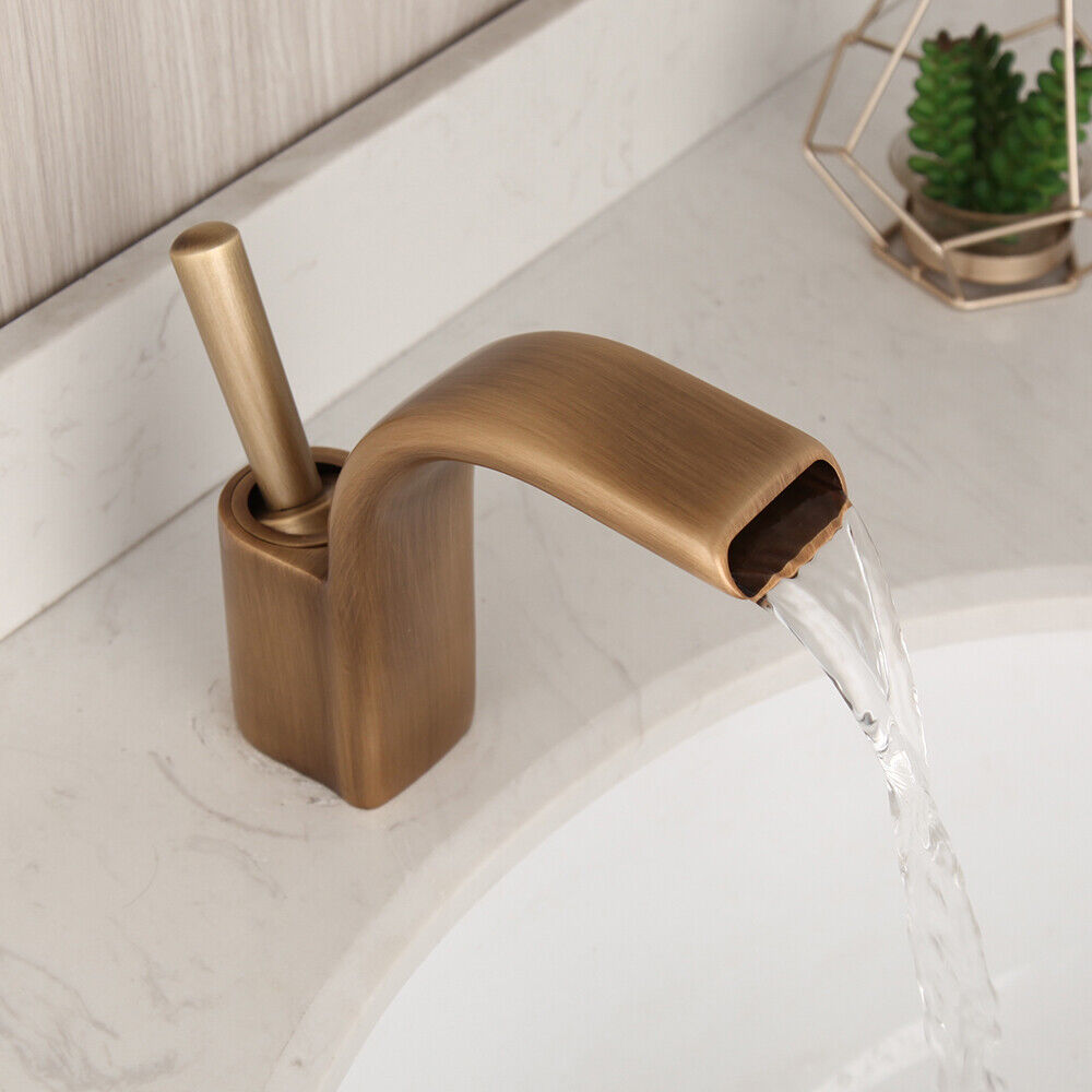 Nostalgic bronze-colored washbasin tap mixer tap