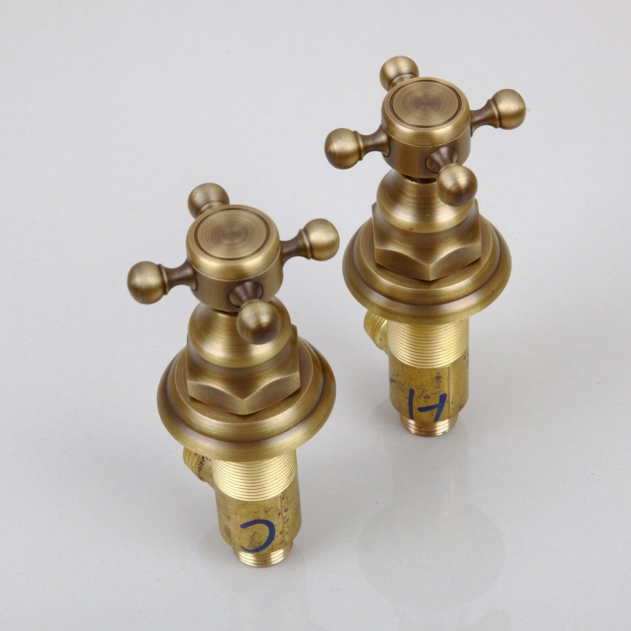 Antique bronze built-in shower set