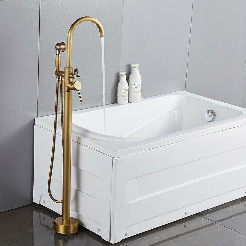 Bronze freestanding bath tap