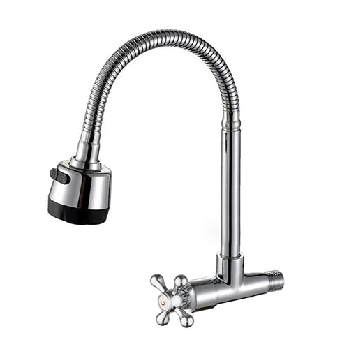 Wall-mounted cold water wall tap