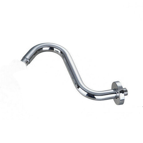 Curved chrome shower rod / shower arm 240 mm