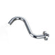 Curved chrome shower rod / shower arm 240 mm