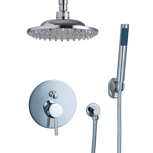 Chrom-Duschkopf inklusive Duscharm und Handbrause