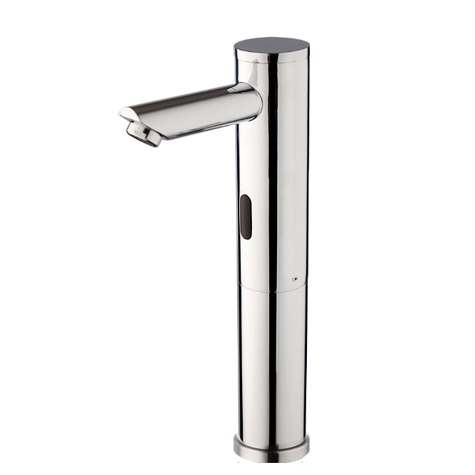 Chrome sensor tap high model hands-free tap.