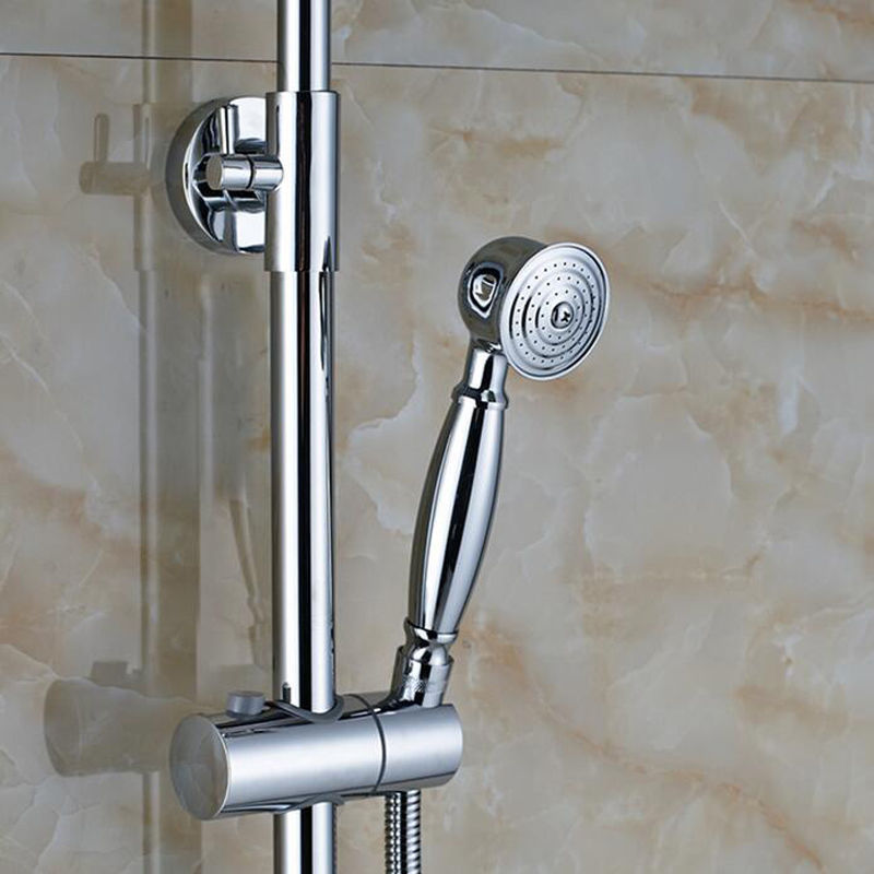 Landelijk chroom douche-set