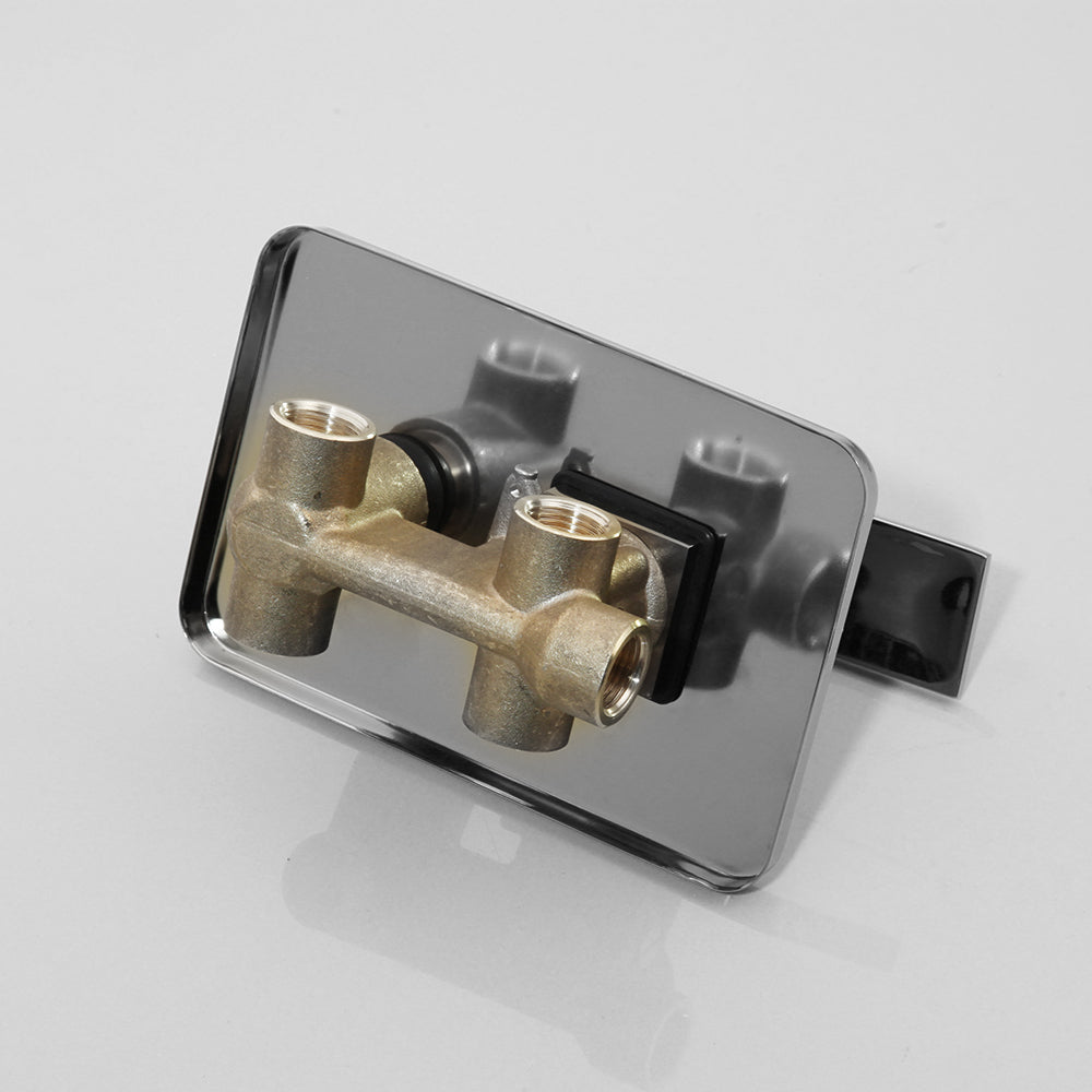 Chrom-Wasserfall-Regendusche mit Mischpanel und Handbrause