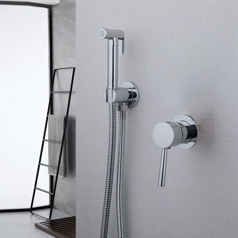 Chrom-Bidetbrause für Heiß und Kalt