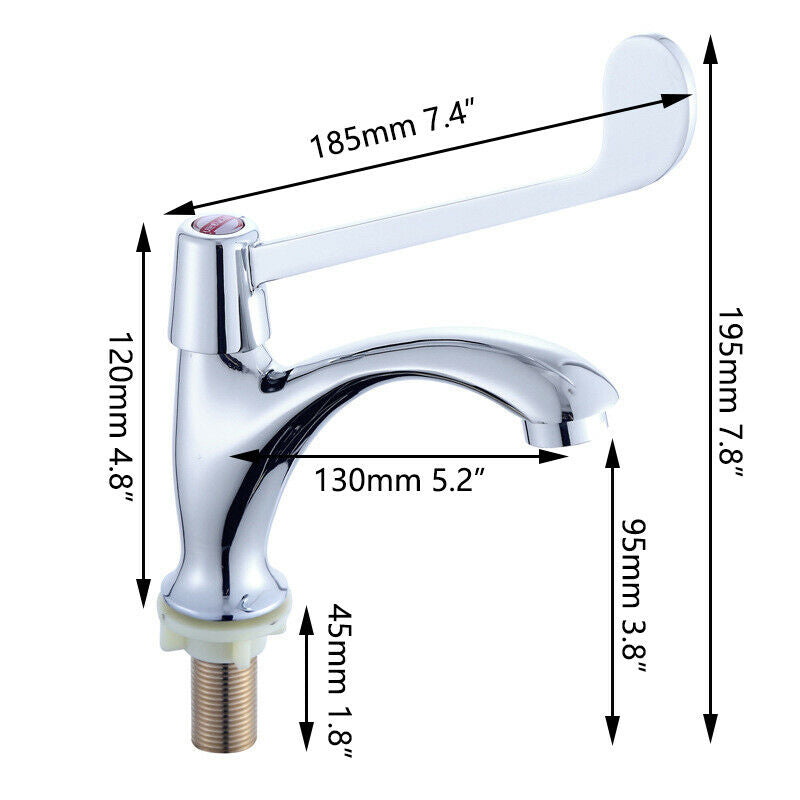 Medical Cold Water Tap with Elbow Control