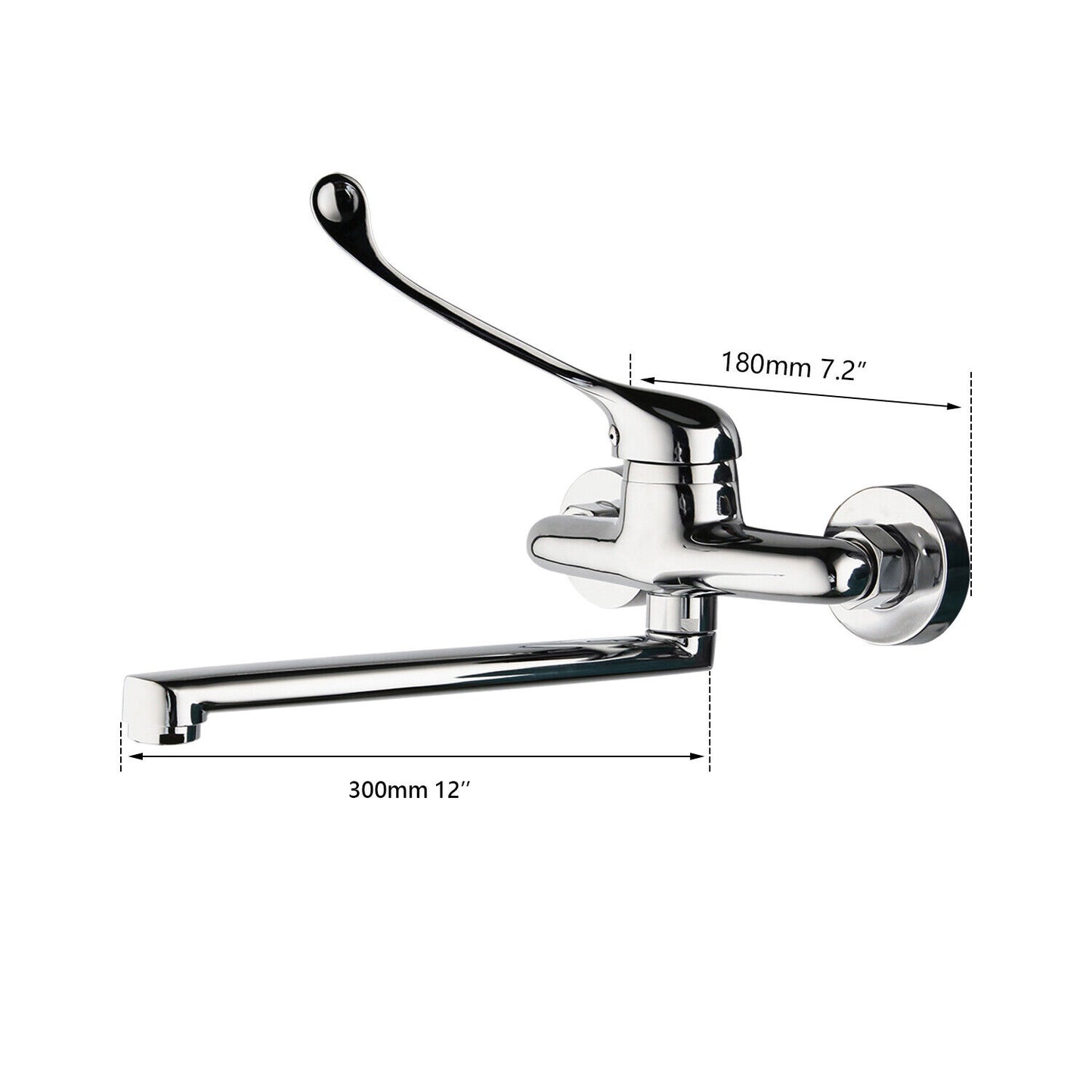 Elbow wall tap chrome mixer tap