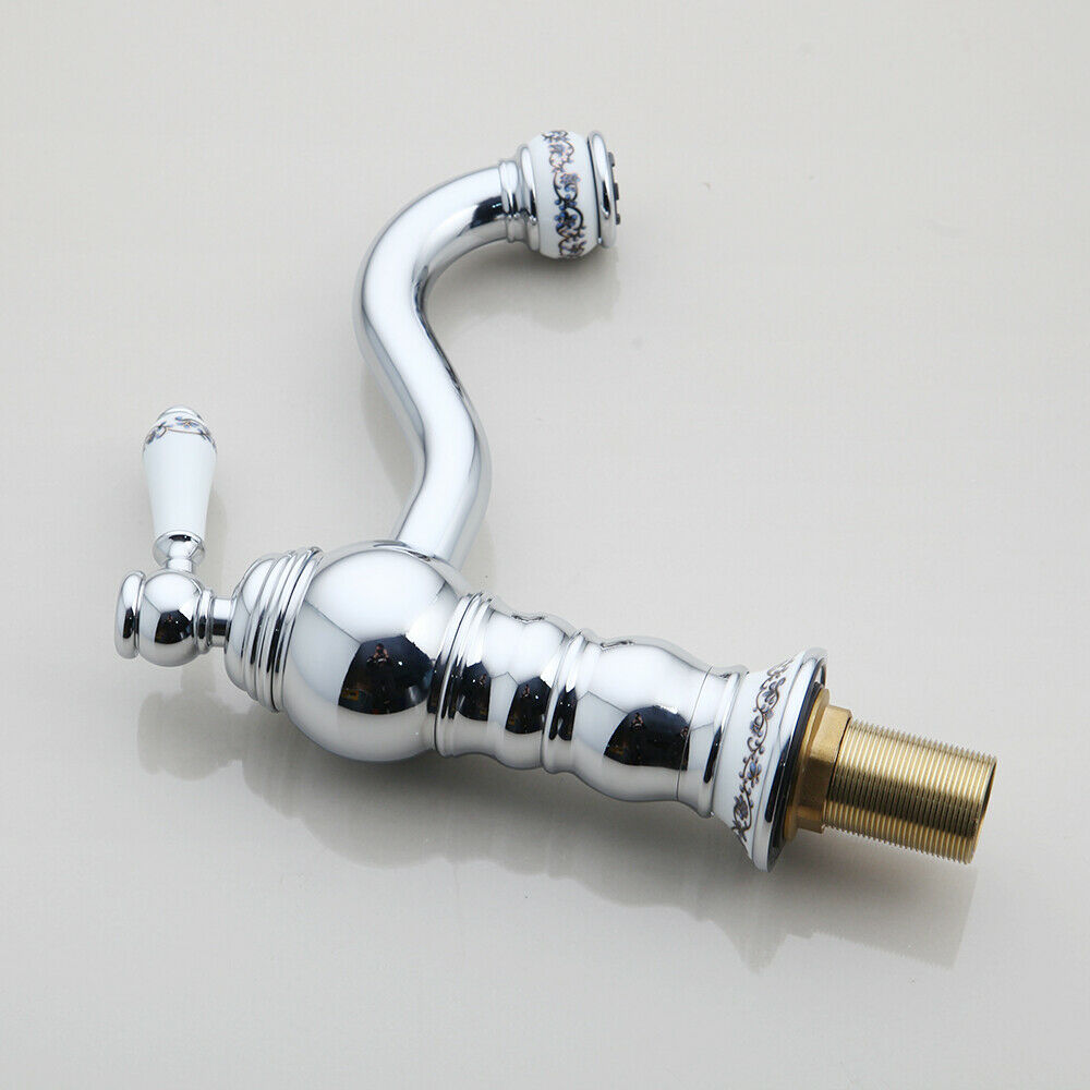 Chrome washbasin tap