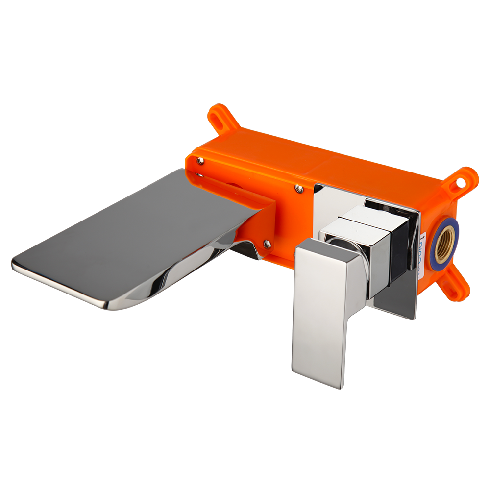 Chrom-Wasserfall-Einbaumischbatterie