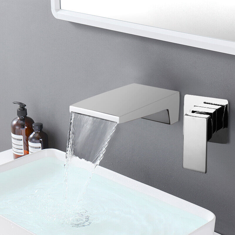 Chrom-Wasserfall-Einbaumischbatterie