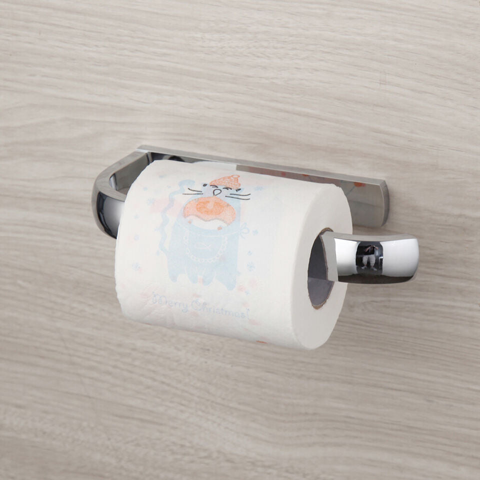 Chrome toilet roll holder, modern style