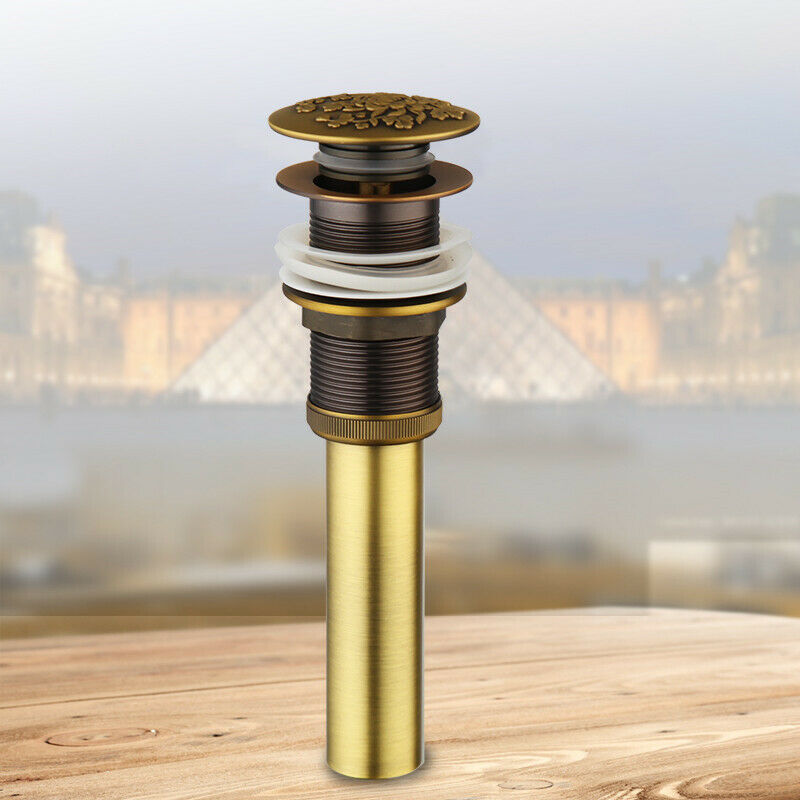 Klick-Ablauf ohne Überlauf, bronzefarben