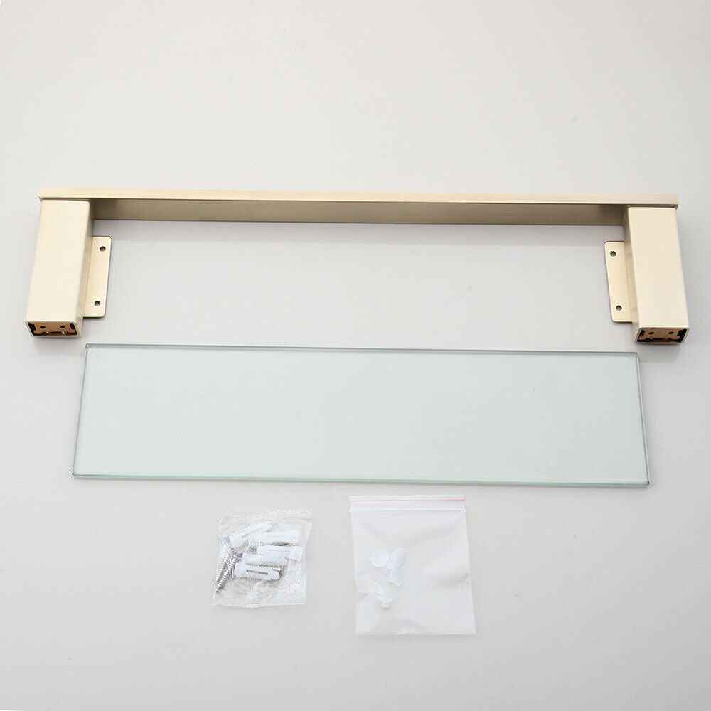 Badezimmerregal in Mattgold