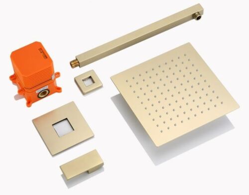 Einbaudusche mattgold