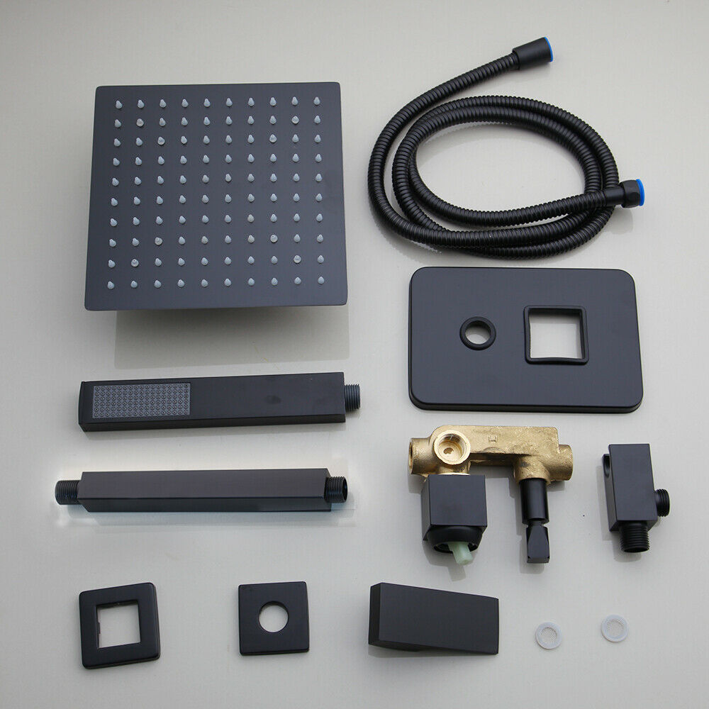 Black ceiling shower