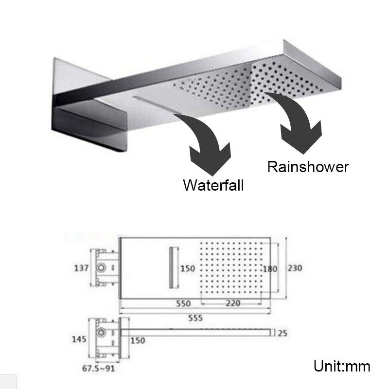 Rain shower oil bronze