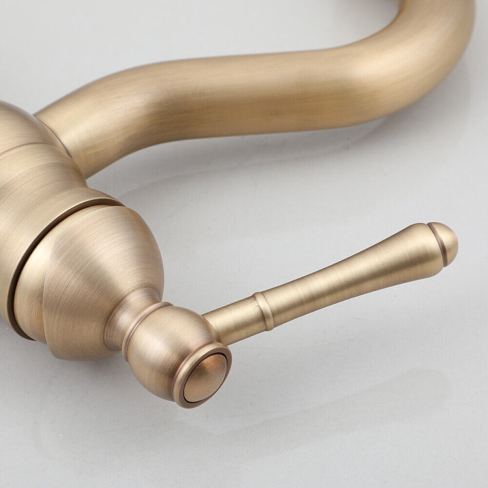 Antique look bronze washbasin tap