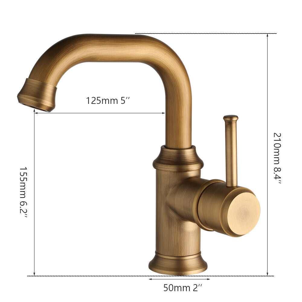 Country bronze-colored mixer tap