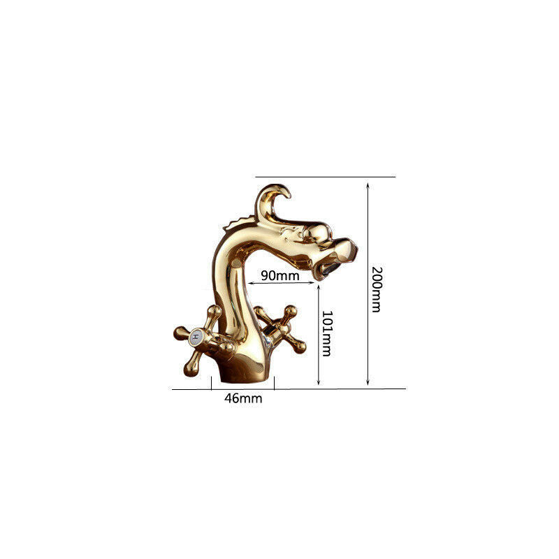 Golden dragon faucet