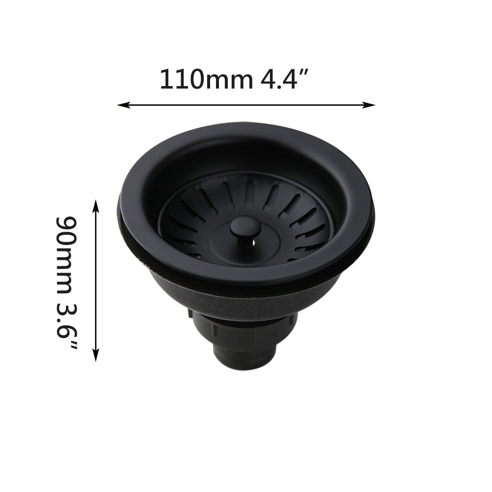 Country black sink drain