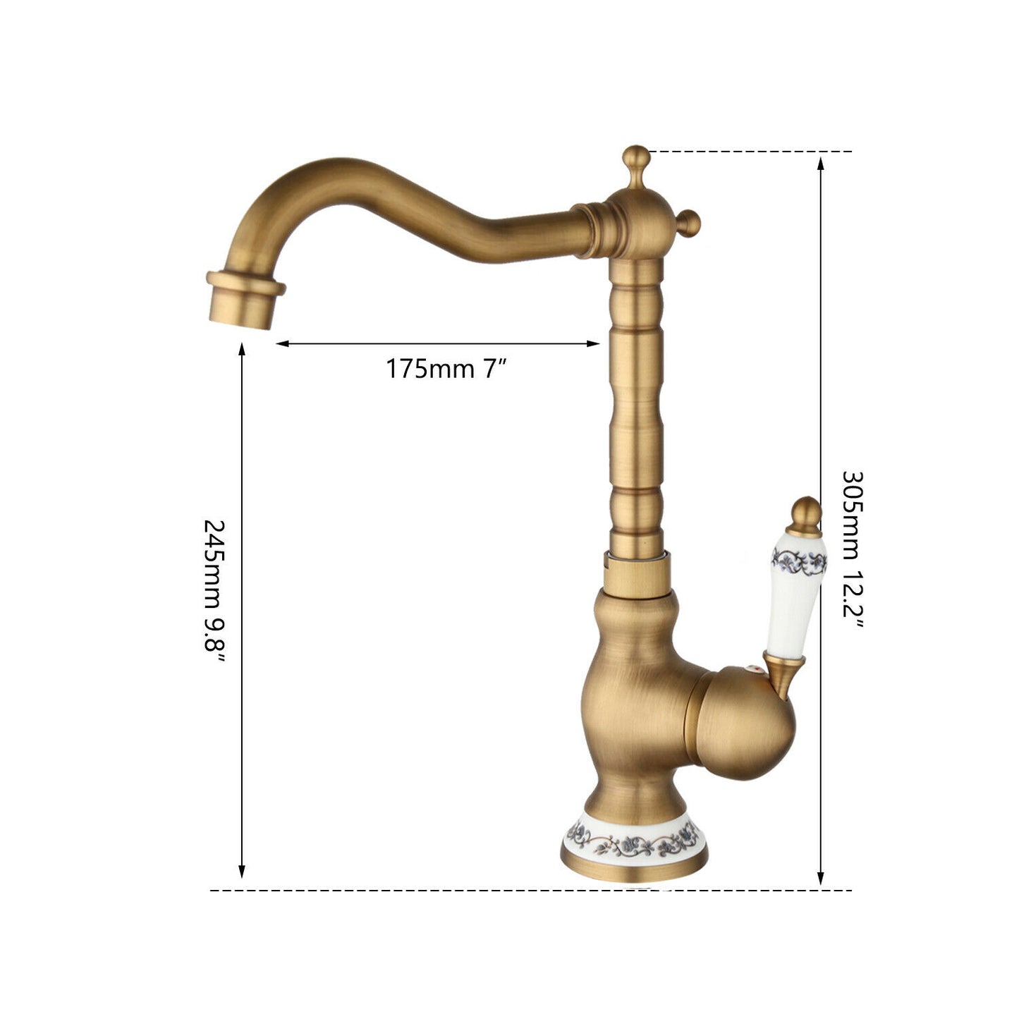 Country bronze mixer tap