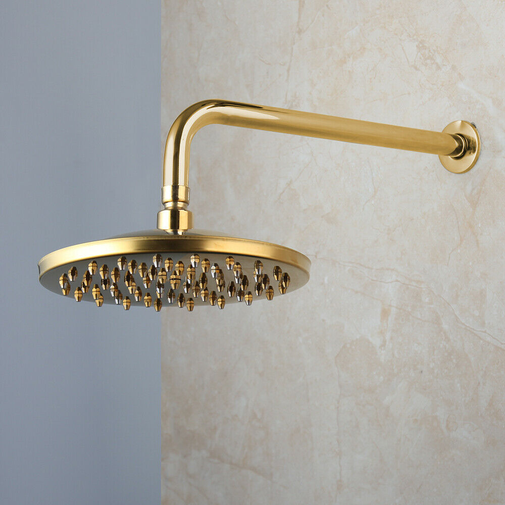 Nostalgic golden built-in shower
